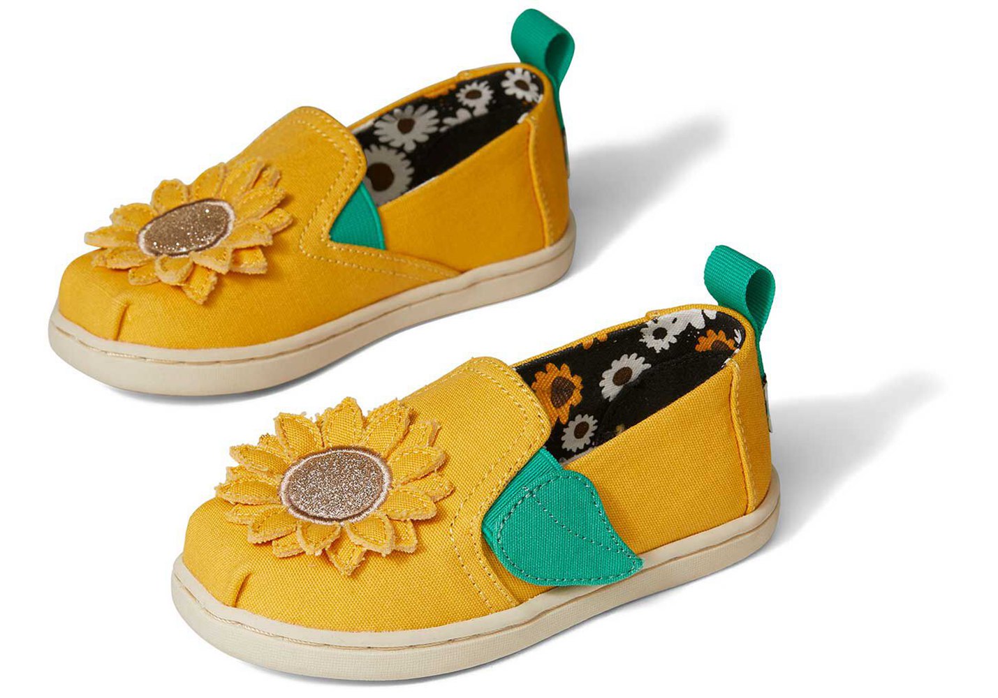 Toms Espadryle Dziecięce Żółte - Alpargata Tiny Sunflower - 03BZLJMTG